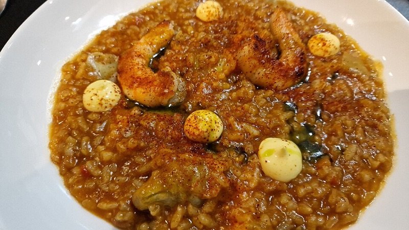 Arroz meloso en cazuela
