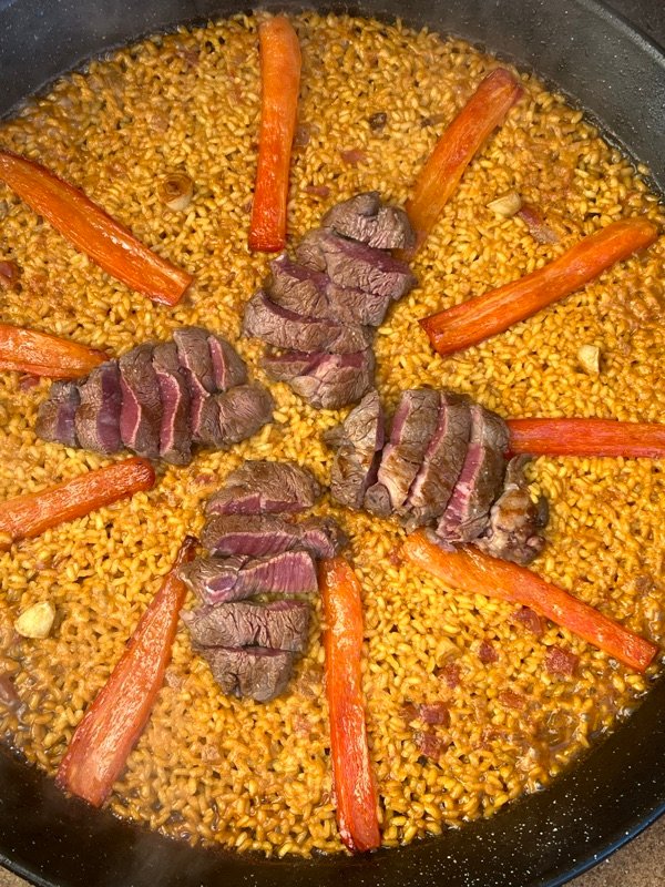 Paella de secreto ibérico